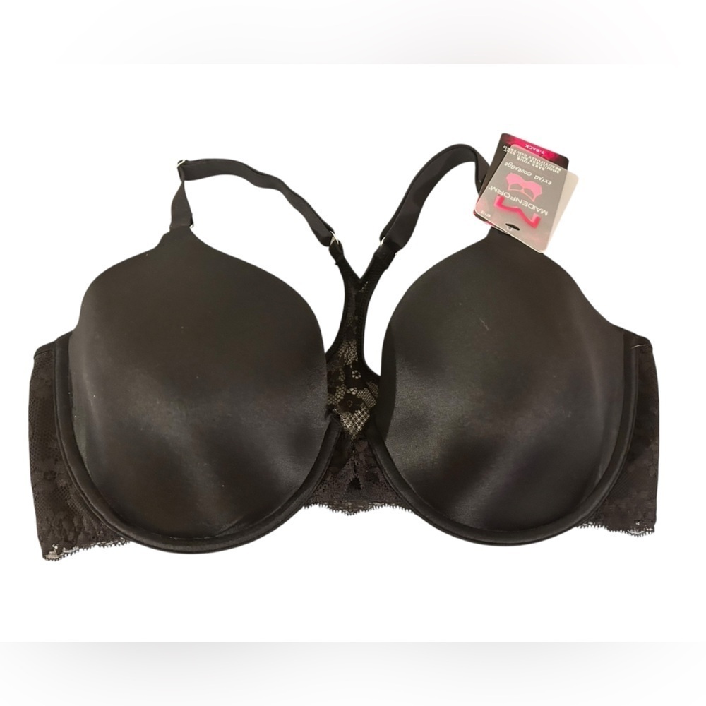NWT Maidenform T-Shirt One Fab Fit Lace T-Back Front Closure Underwire 38DD - Picture 6 of 9